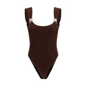 Oséree Brown Polyamide One-Piece Women's Swimsuit